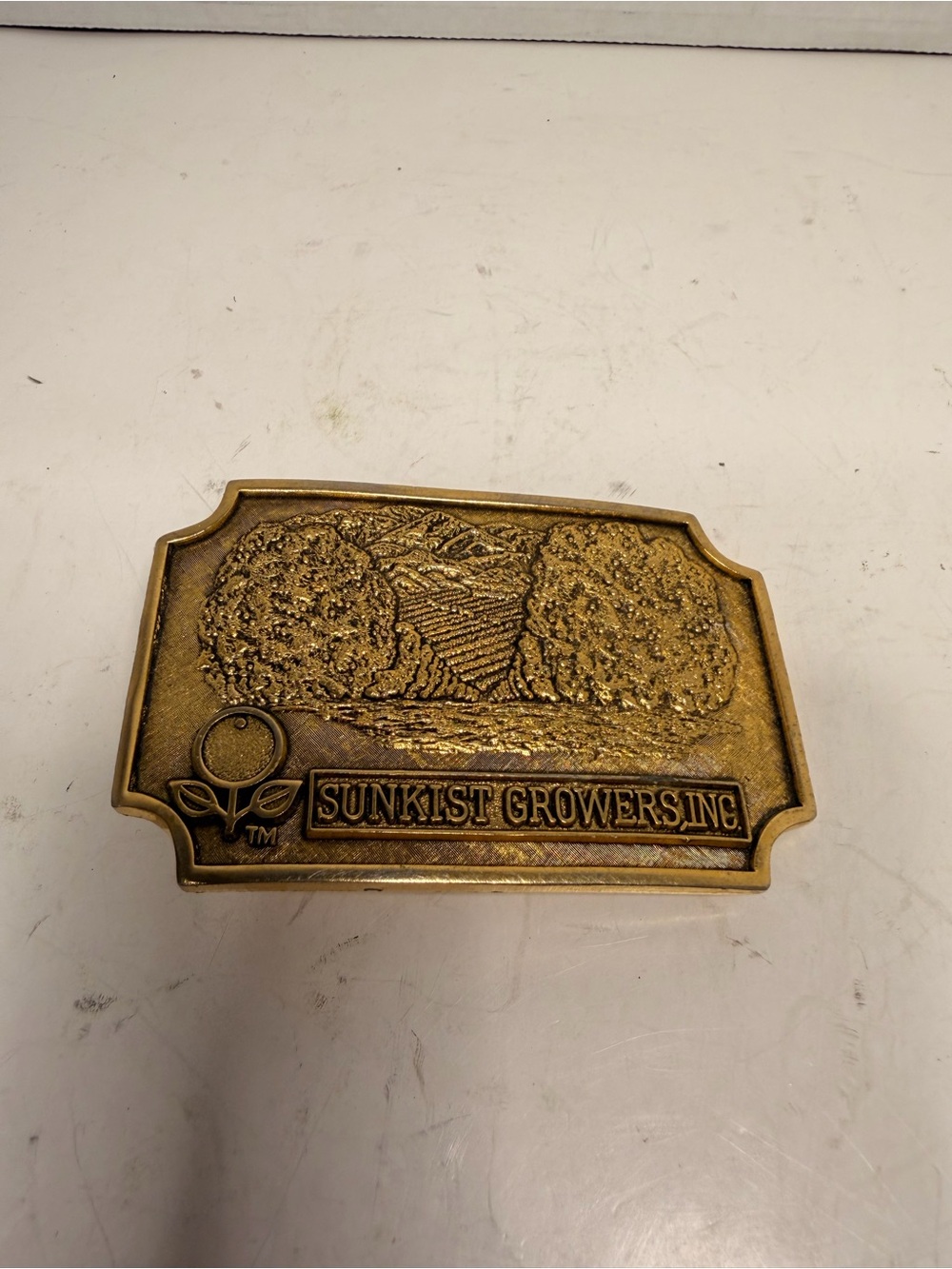 Sunkist Growers Brass Belt Buckle Vintage Agricultural
Collectible